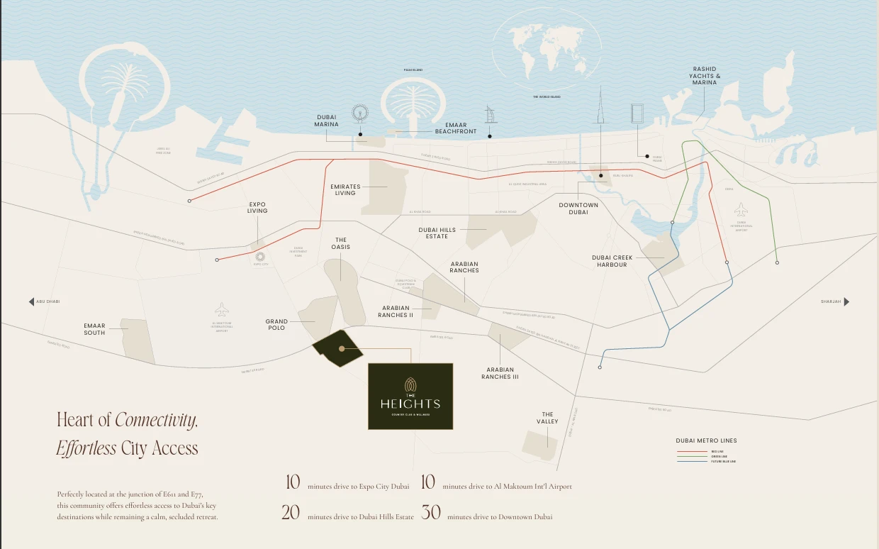 Salva at The Heights Country Club & Wellness location map