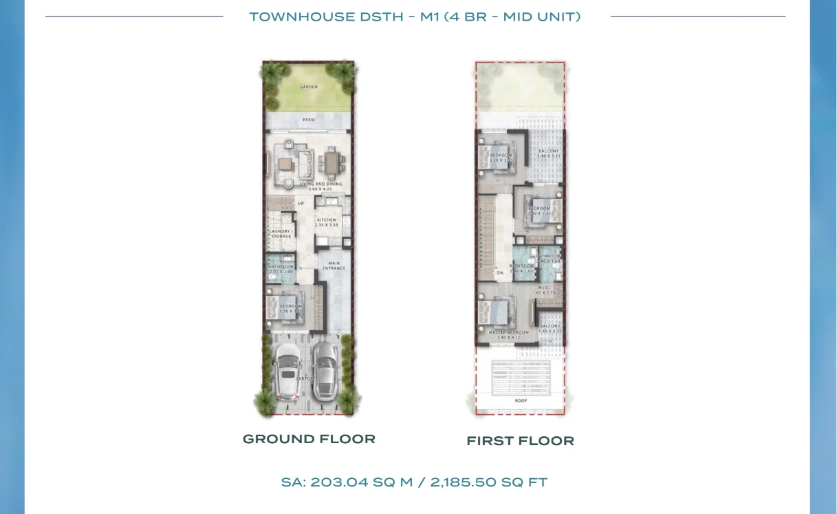  4-BR Townhouse (Islands Stack) floor plan