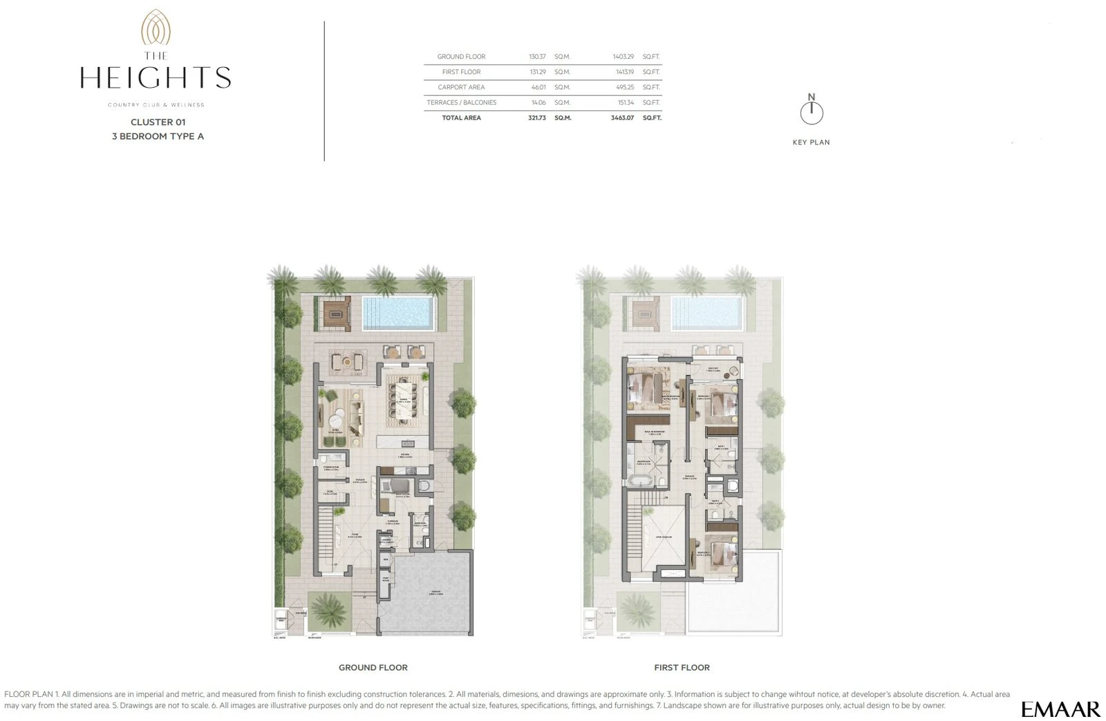 Serro 3BR Semi-Detached  floor plan