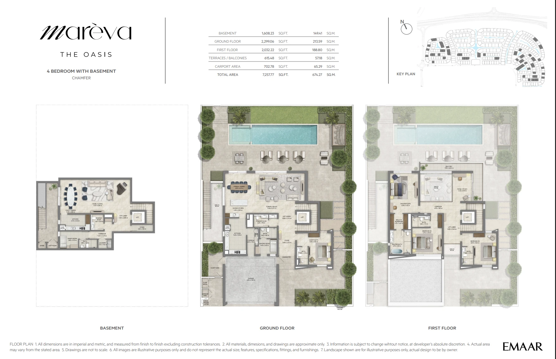 Marèva 4-Bedroom Villa floor plan