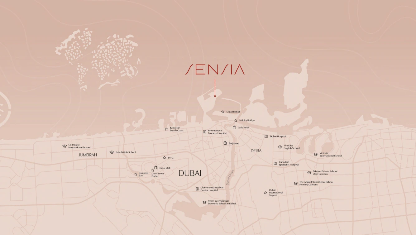 Sensia at Jumeirah Peninsula | The Strategic Asset Audit by Ali Faizan location map