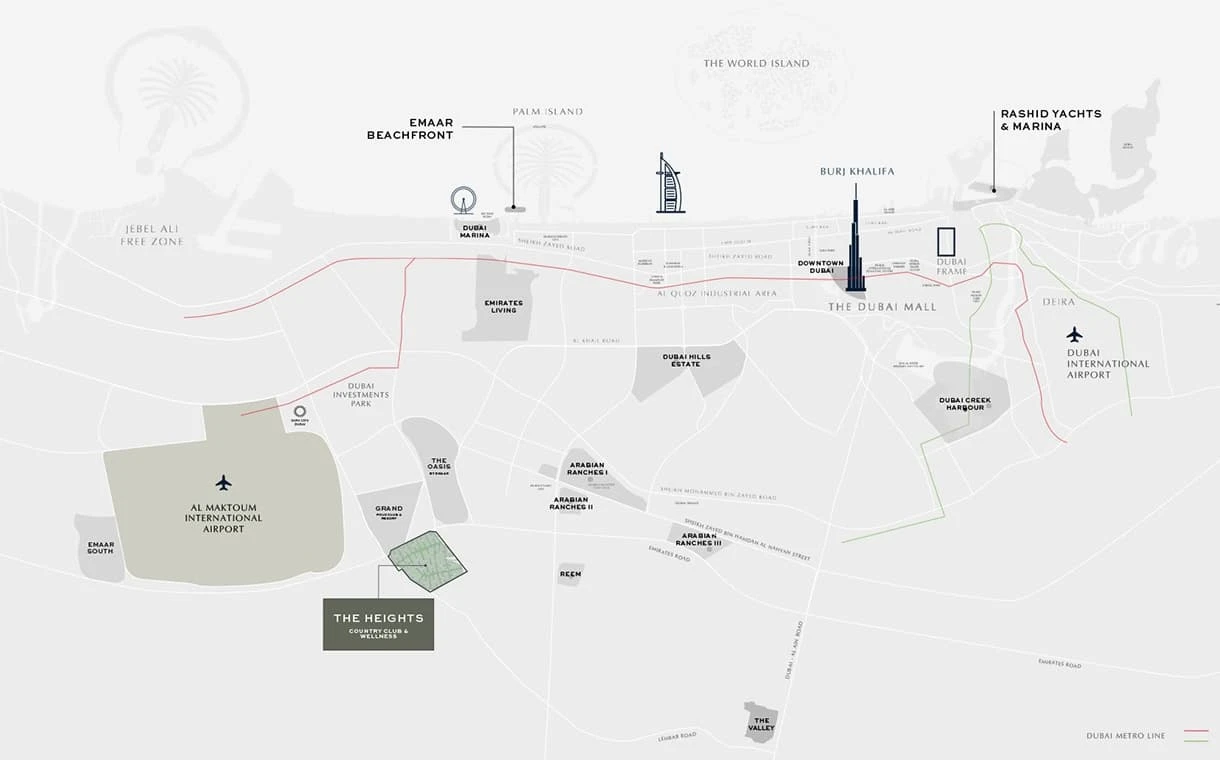 Serro 2 at The Heights Country Club & Wellness location map