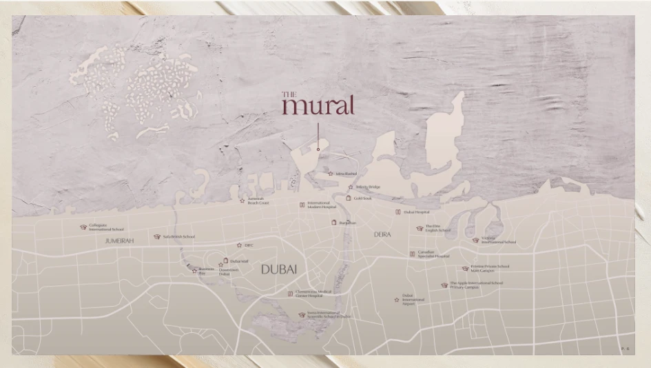 The Mural at Dubai Maritime City | The Strategic Asset Audit by Ali Faizan location map